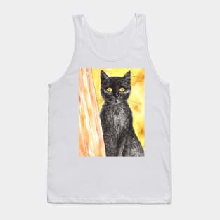 Black cat Tank Top